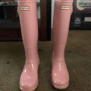 pink hunter rain boots